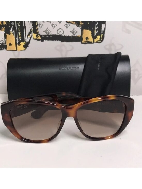 New Authentic Saint Laurent Havana SLM8 003 Sunglasses main image 12